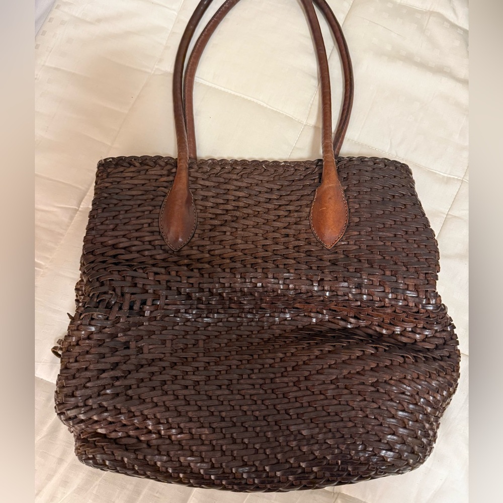 Gorgeous Woven Leather Tote